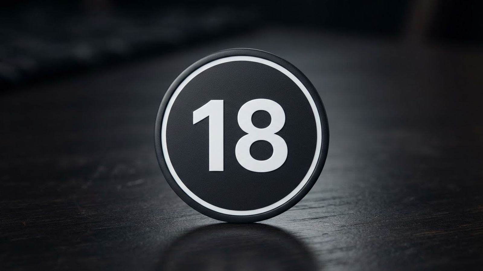 Badge 18 plus pour joueur majeur